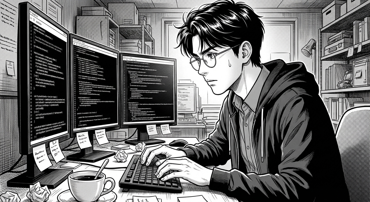 태오아빠 모니터 앞에서 작업중